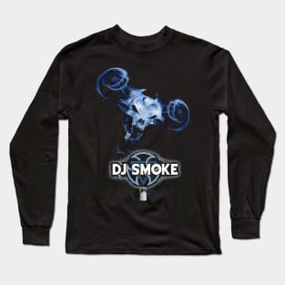 DJ Smoke Skull Art Long Sleeve T-Shirt